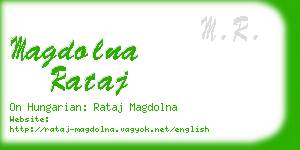 magdolna rataj business card